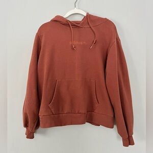 Adidas Women’s Size 8/Medium Brown Logo Hoodie
